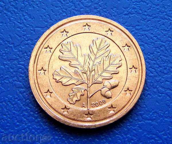 Германия 2 евроцента Euro cent 2009 A