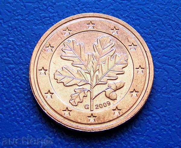 Германия 2 евроцента Euro cent 2009 G