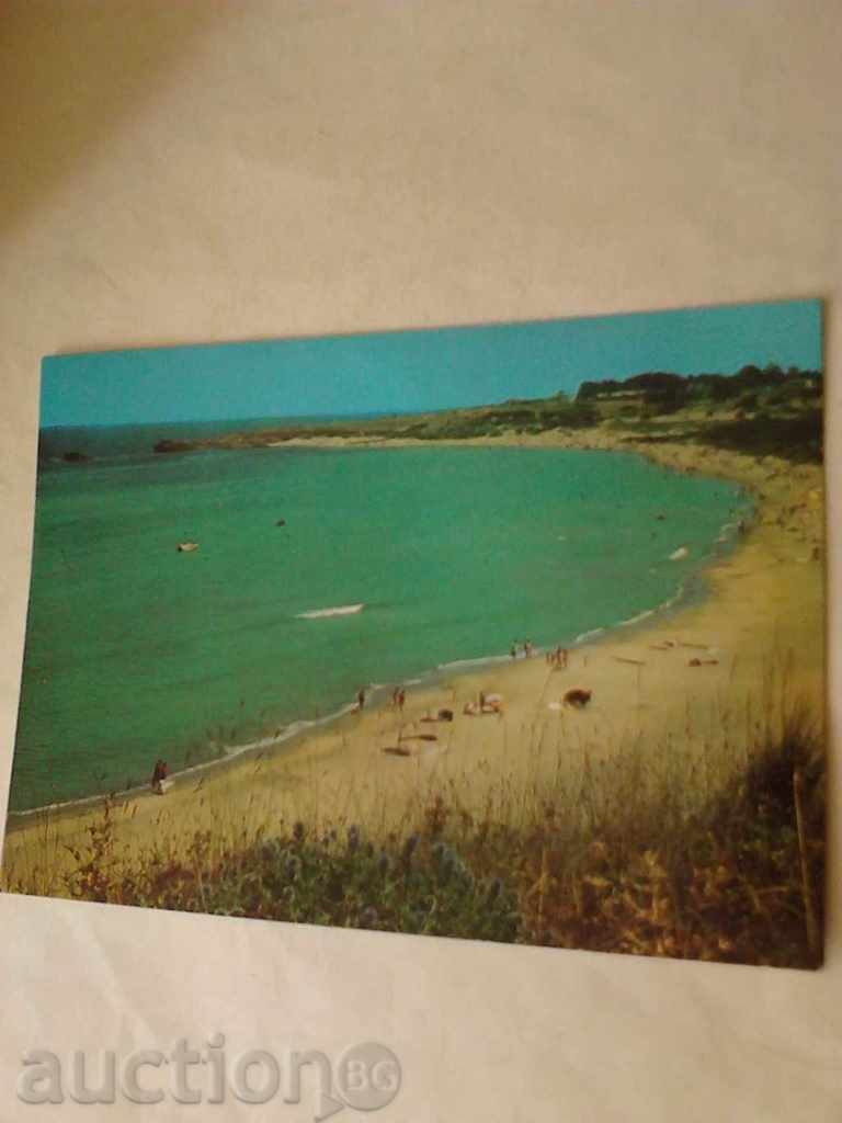 Carte poștală Ahtopol North Beach 1977