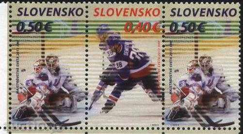 Чисти марки Хокей 2011 от Словакия