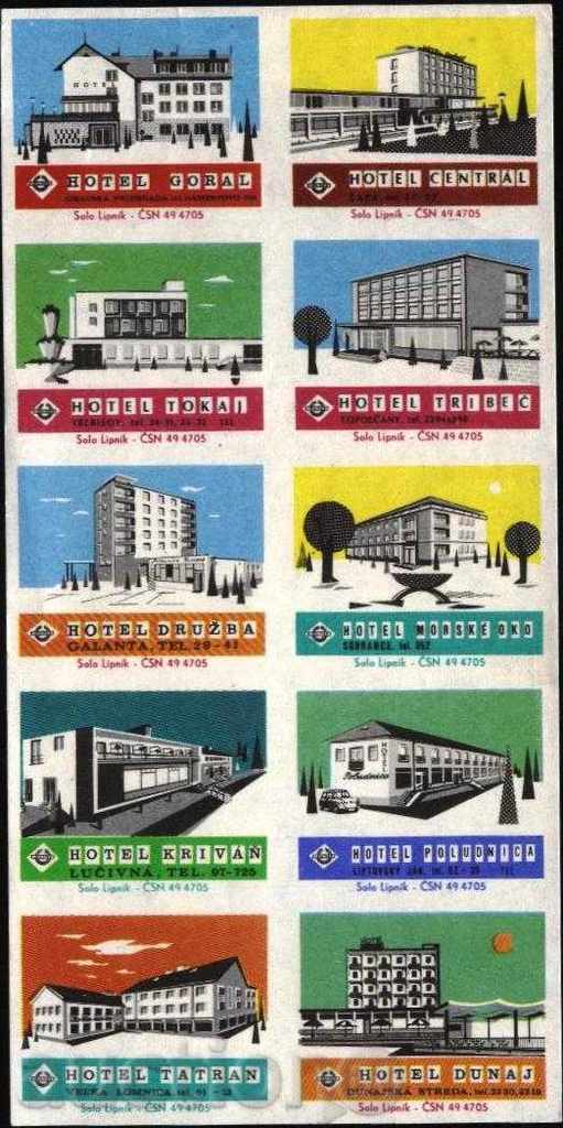 10 match tags Hotels from Czechoslovakia Lot 1230