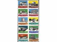 10 hoteluri Matchbox etichete din Cehoslovacia Lot 1230