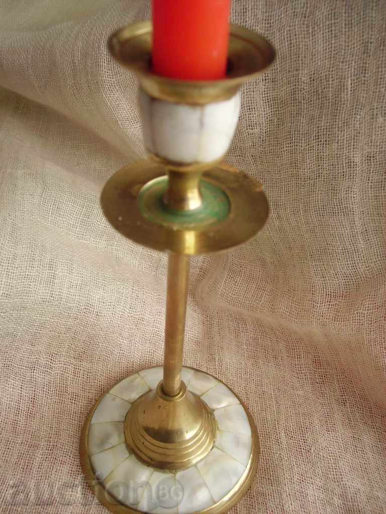 Delivery of I sell a candlestick-bronze and mother of pearl Delivery of I sell a candlestick-bronze and mother of pearl