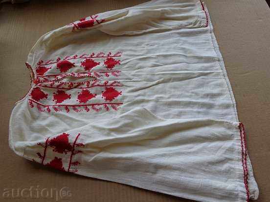 An old embroidered shirt from a costume for a boy in the early twentieth century - 5