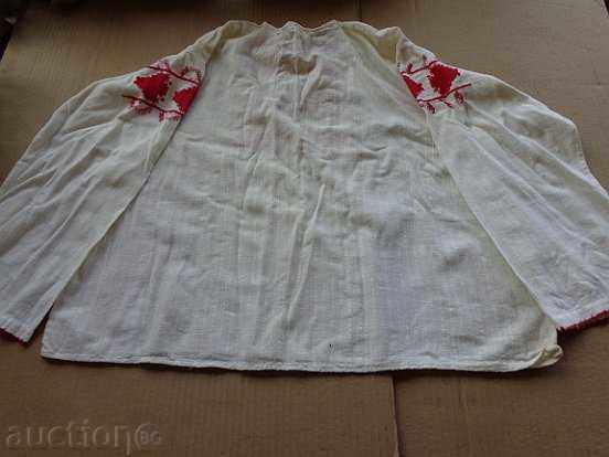 An old embroidered shirt from a costume for a boy in the early twentieth century - 7