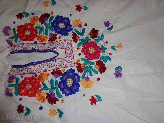 An old embroidered shirt from a costume for a boy in the early twentieth century - 7