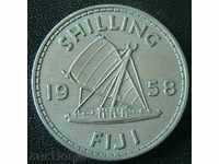 1 Shilling 1958, Fiji