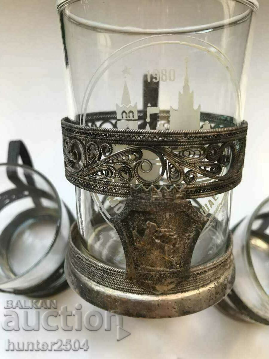 Coasted with glasses Moscow 1980 with price € 59.95 | 117.25 BGN