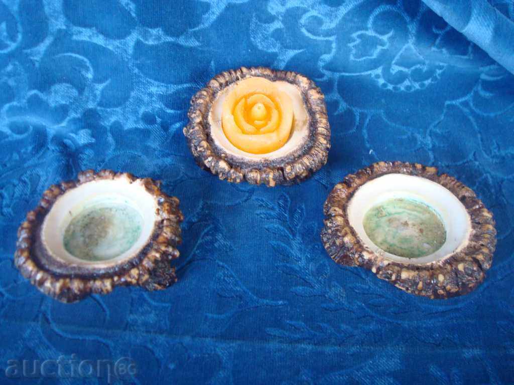 NATURAL deer antler candlesticks. ART. A LOT.. with price 29.95 BGN | € 15.31