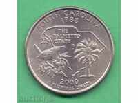 (¯` '• .¸ 25 cent 2000 P United States (South Carolina) aUNC ¸. •' ´¯)