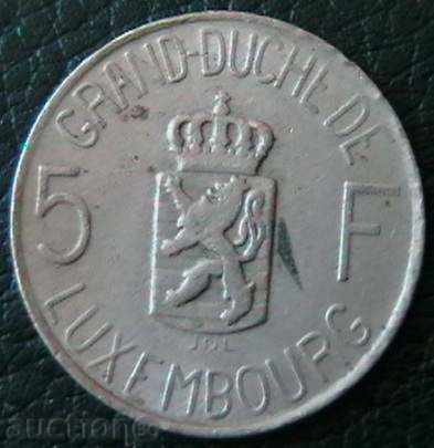 5 франка 1962, Люксембург