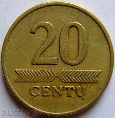 Estonia 20 cents 1997