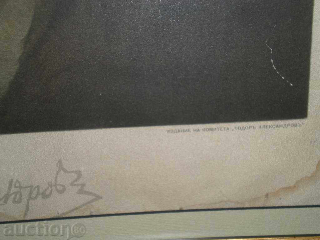 Lithography on the painting by D.Gjudenov "T. Aleksandrov". Rare! - 6