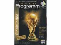 Programul de fotbal oficial al Cupei Mondiale 2006