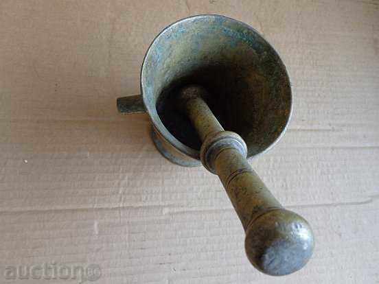 Παλαιό χάλκινο κονίαμα, σφυρί, κονίαμα - 6 Παλαιό χάλκινο κονίαμα, σφυρί, κονίαμα - 6