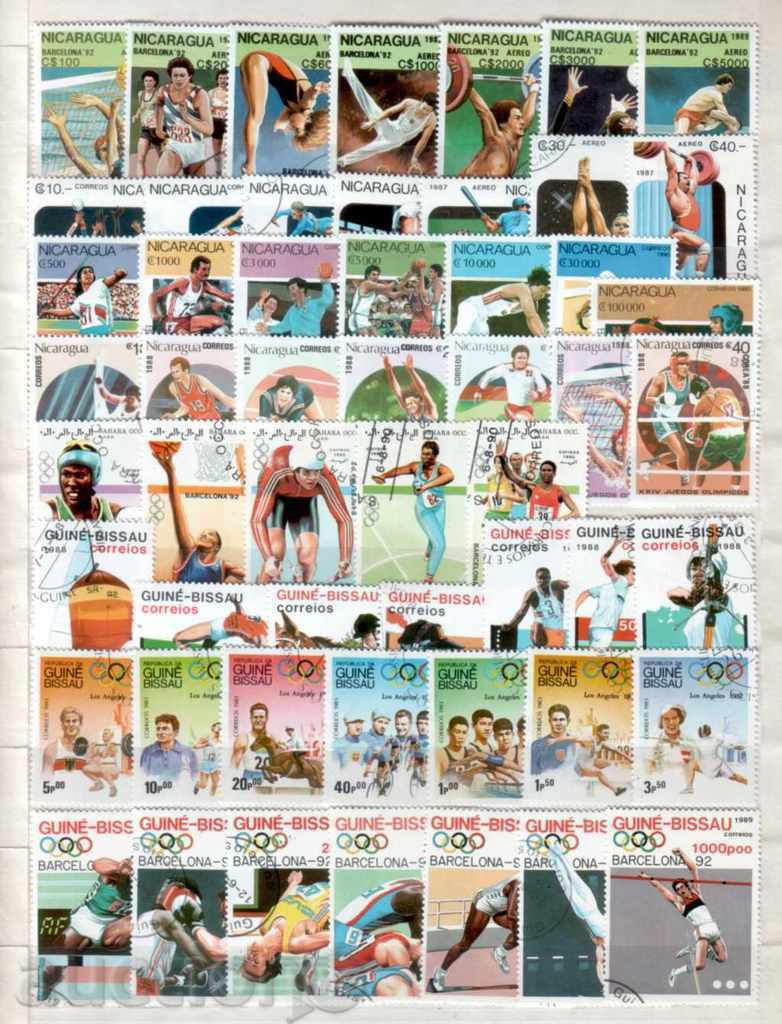 Lot Olympic Games /summer/ 16 com. series stamped (O) with price 14.00 BGN | € 7.16 Lot Olympic Games /summer/ 16 com. series stamped (O) with price 14.00 BGN | € 7.16