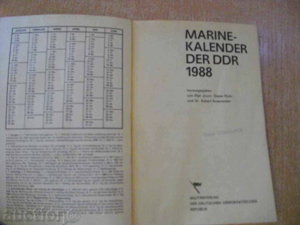 The book "Marinekalender der DDR 1988-Dieter Flohr" - 224 pp. with price 10.00 BGN | € 5.11 The book "Marinekalender der DDR 1988-Dieter Flohr" - 224 pp. with price 10.00 BGN | € 5.11