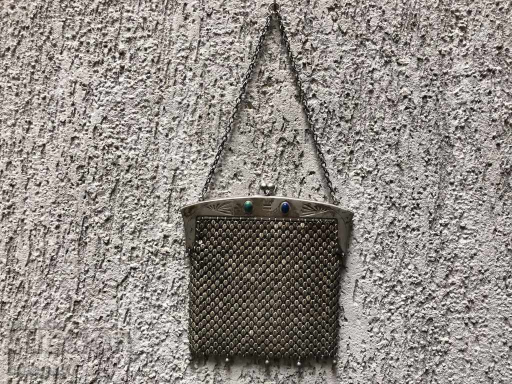 Silver lady's bag from of XX. France - 7 Silver lady's bag from of XX. France - 7