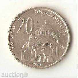 + Iugoslavia 20 dinari 2003