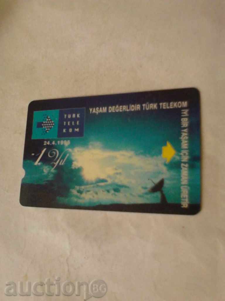 Phone card TURK TELEKOM 24.4.1996 60