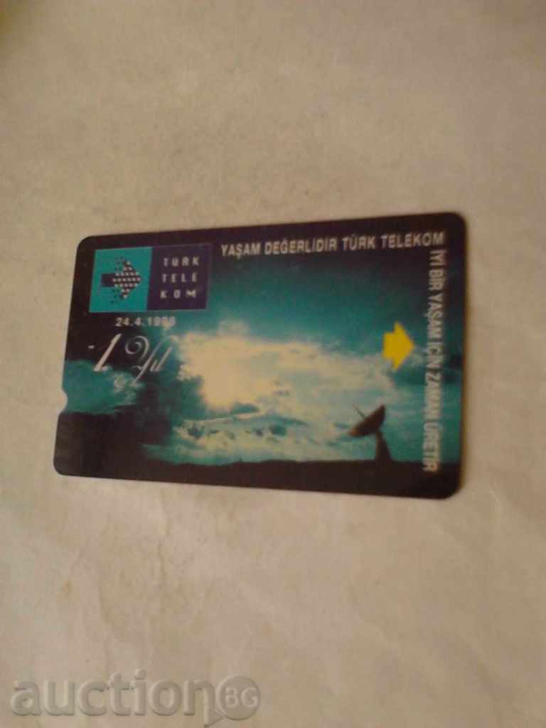 Phone card TURK TELEKOM 24.4.1996 100