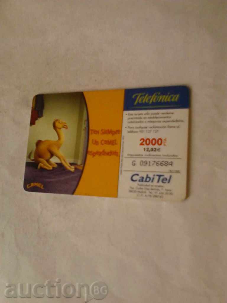 Phonecard Spain CAMEL