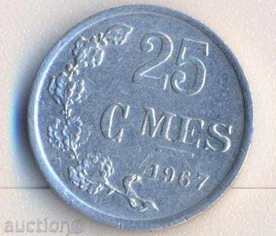 Luxembourg 25 centimeters 1967