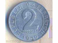 Австрия 2 гроша 1950 година