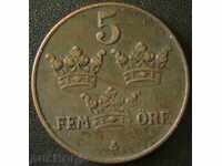 5 öre 1938 Suedia
