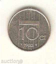 +Холандия  10  цента  1983 г.