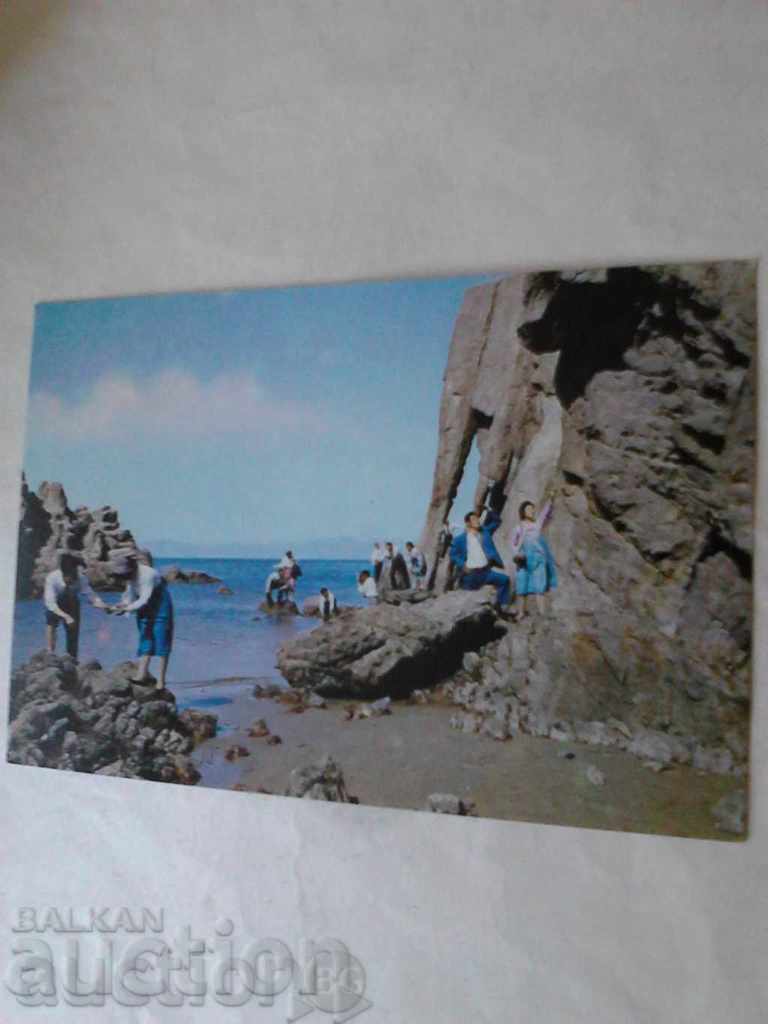 Postcard Korea Le rocher dit elephant and Mongkeumpo