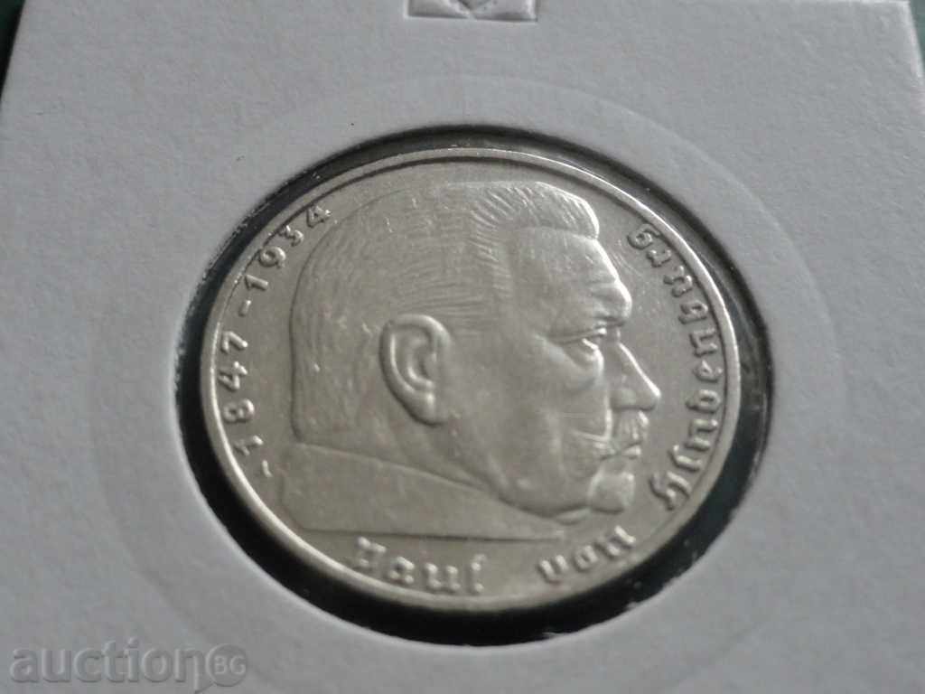 Германия 1937г. - 2 марки (А) - 5 Германия 1937г. - 2 марки (А) - 5