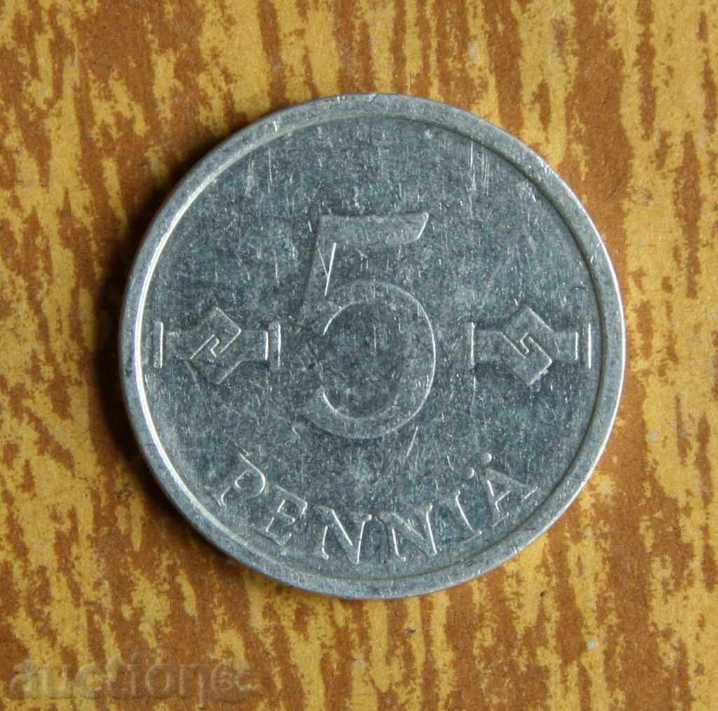 5 penny 1983 Finland