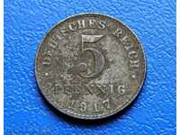 Γερμανία 5 Pfennig 1917A