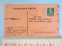 POSTAL CARD-1941-SHUMEN GARDEN-INSURANCE D-VO VITOSHA