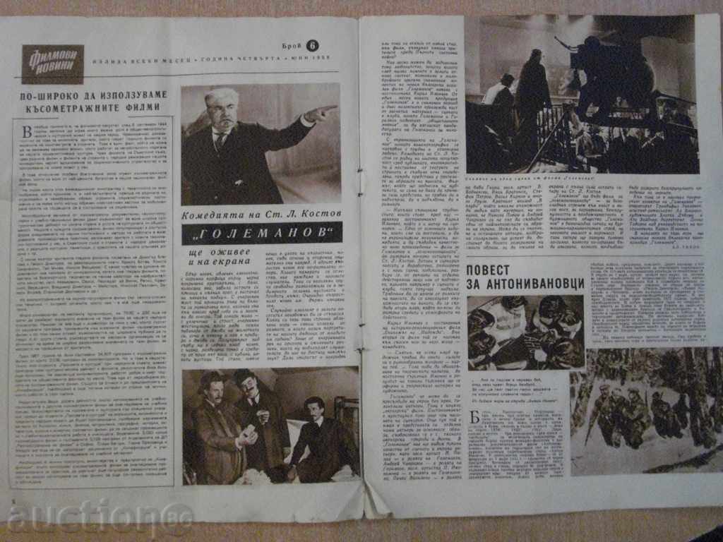 Film News Magazine June 6, 1958 with price 5.00 BGN | € 2.56 Film News Magazine June 6, 1958 with price 5.00 BGN | € 2.56