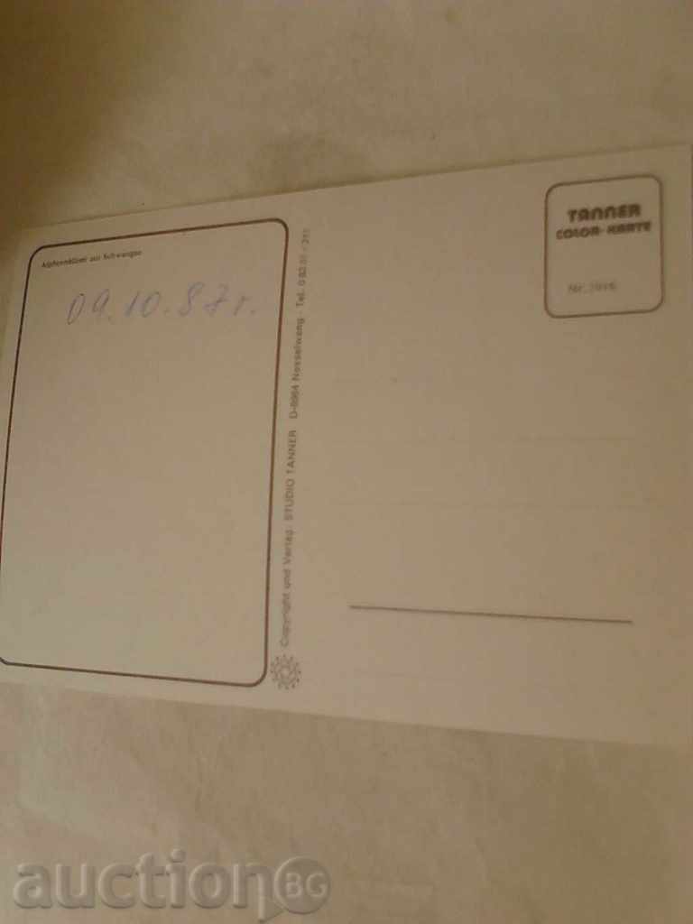 Postcard Alphornblaser aus Schwangau with price 0.45 BGN | € 0.23