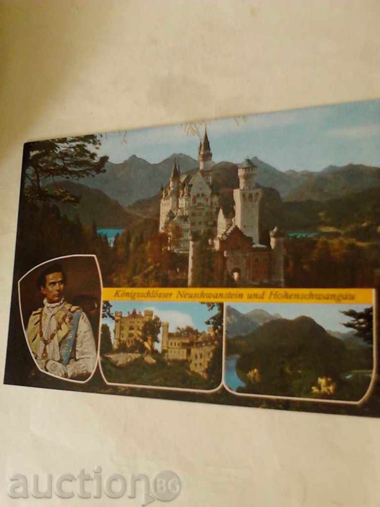 Пощенска картичка Konigsschlosser Neuschwanstein Hohenschwan