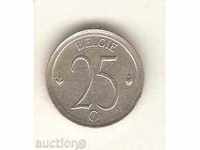 + Βέλγιο 25 centimes 1974 η ολλανδική θρύλος