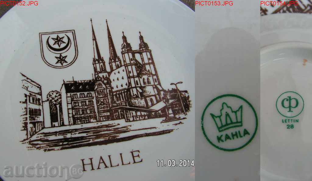 2446. SERVICE CHINES PORCELAIN HALL HALLE - 6 2446. SERVICE CHINES PORCELAIN HALL HALLE - 6