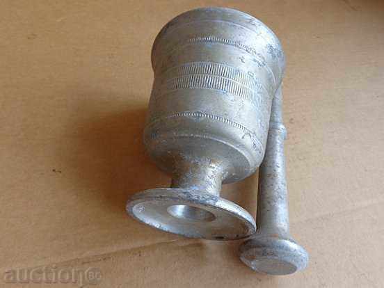 Delivery of Aluminum mortar with hammer, mortar Delivery of Aluminum mortar with hammer, mortar