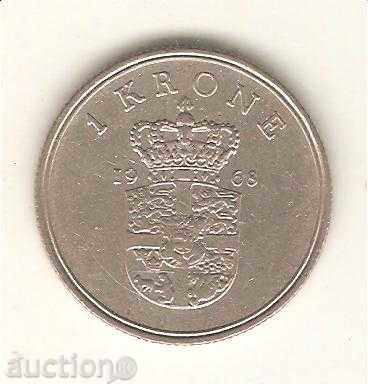 + Denmark 1 krona 1968