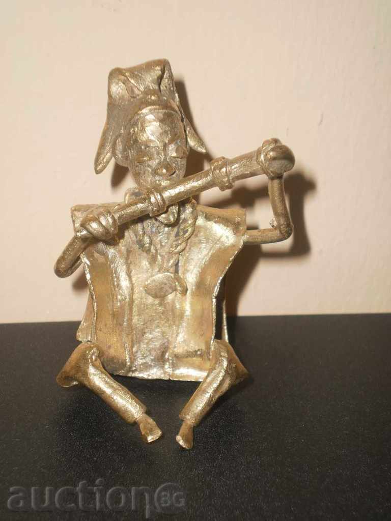 Bronze figure of a musician-series with price 91.00 BGN | € 46.53 Bronze figure of a musician-series with price 91.00 BGN | € 46.53