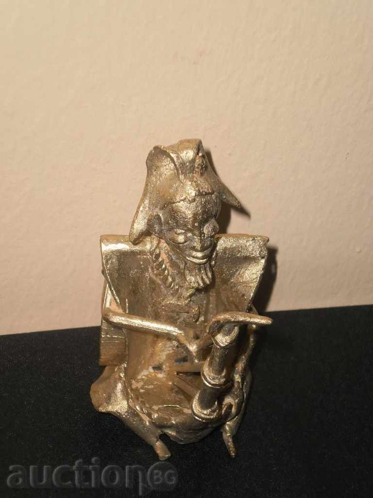 Bronze figure of a musician-series