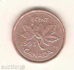 +Канада  1  цент  1993 г.
