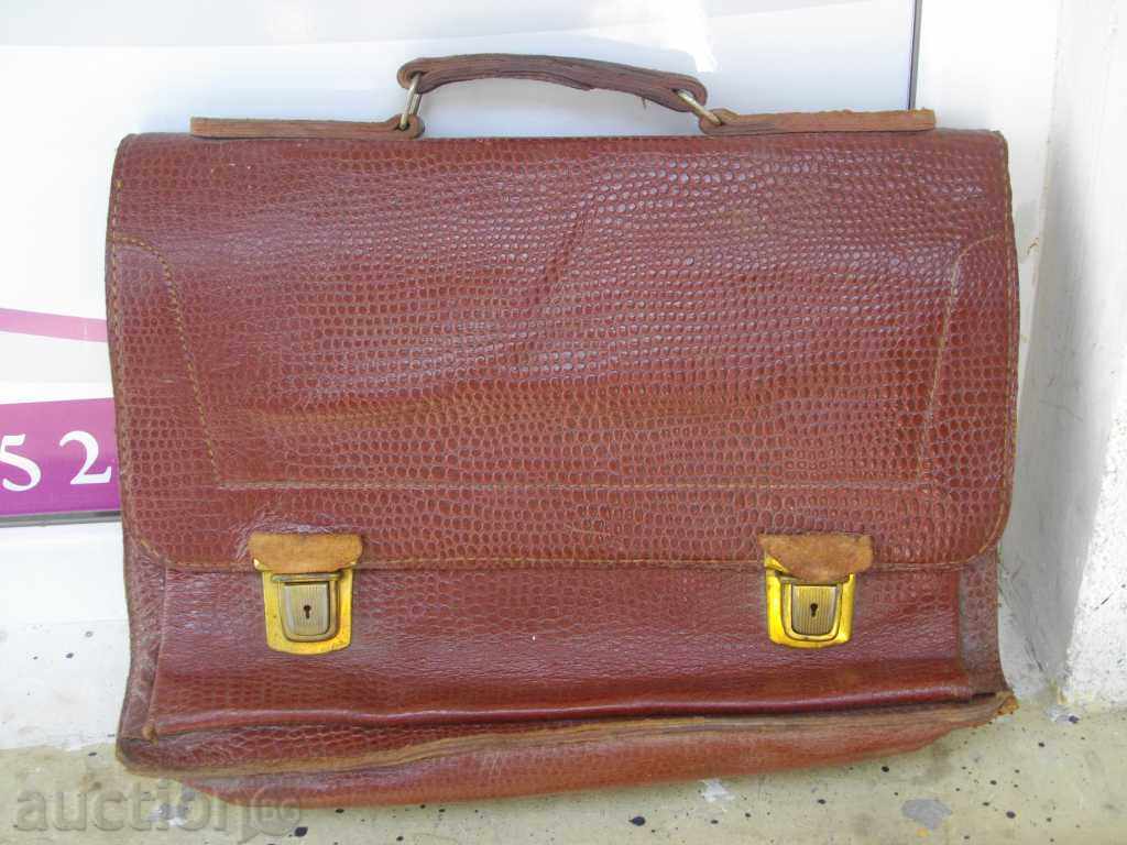 Leather genuine leather bag - 1