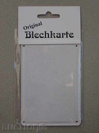 Auction  "QUEEN" - metal plate