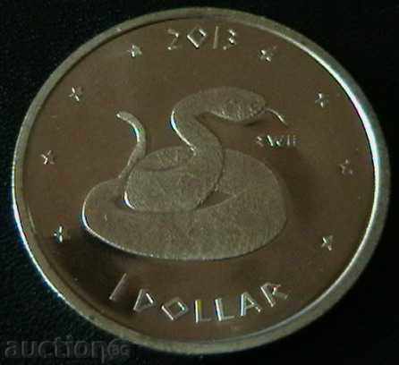 1 долар 2013(Поща на Индианските мисии) , САЩ