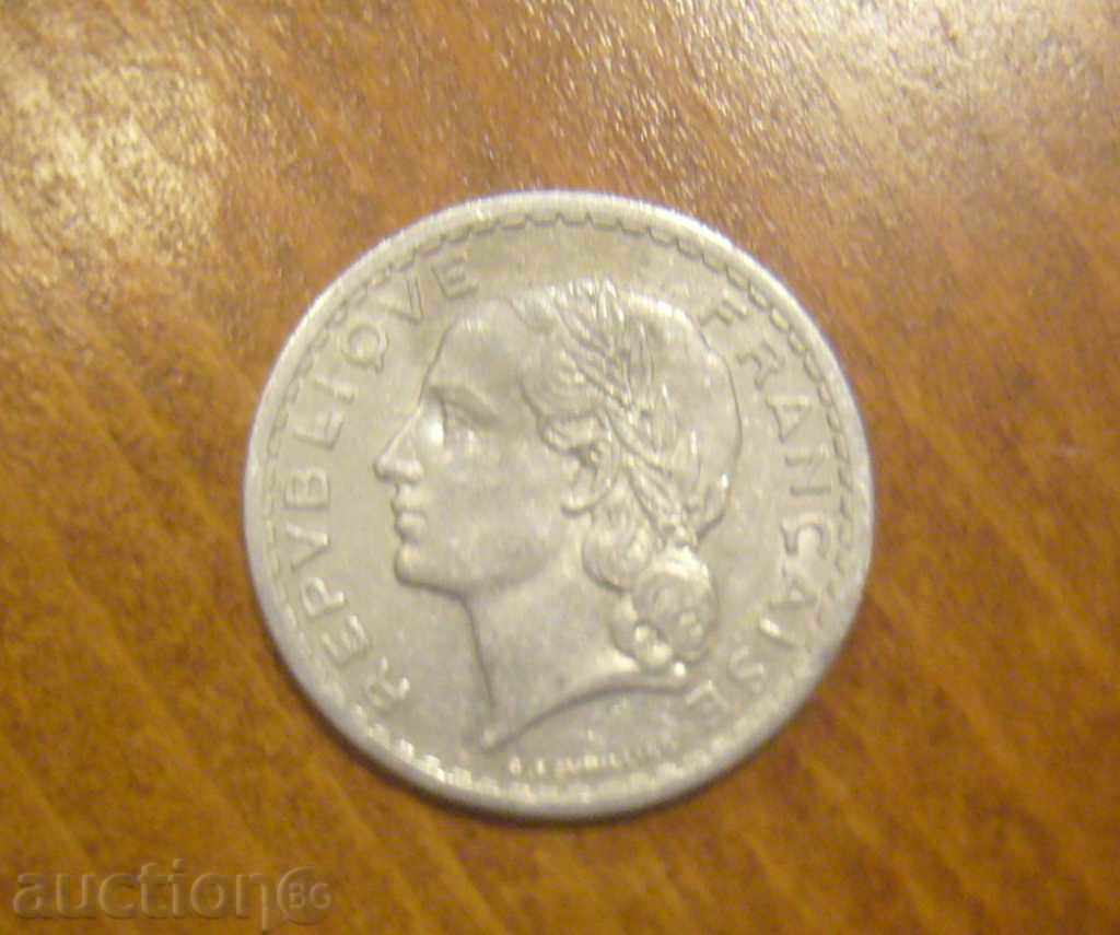 5 francs France 1946 with price 1.79 BGN | € 0.92 5 francs France 1946 with price 1.79 BGN | € 0.92