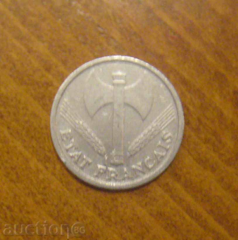 1 franc France 1942 - war year with price 1.50 BGN | € 0.77 1 franc France 1942 - war year with price 1.50 BGN | € 0.77